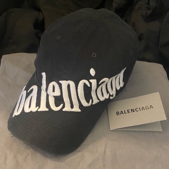 🆕Balenciaga Diagonal Logo Cap - Spring 2022 - Picture 3 of 8